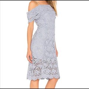 JOA off the shoulder lace dress XS